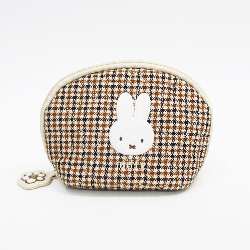 miffy ラウンドポーチ IV キルティングチェック